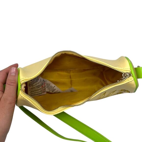 Walt Disney Tinkerbell "Think Happy Thoughts" Pixie Dust Crossbody Purse - Picture 5 of 9
